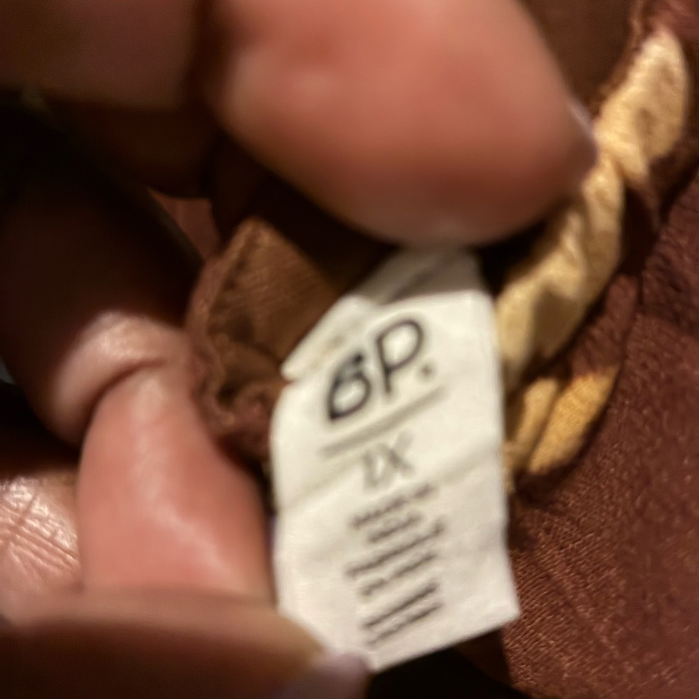 BP Floral Backless Dress in Brown and Cream - Picture 5 of 5